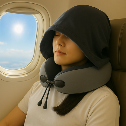 WANDERLUSTᴴᴷ - Hooded Neck Travel Pillow